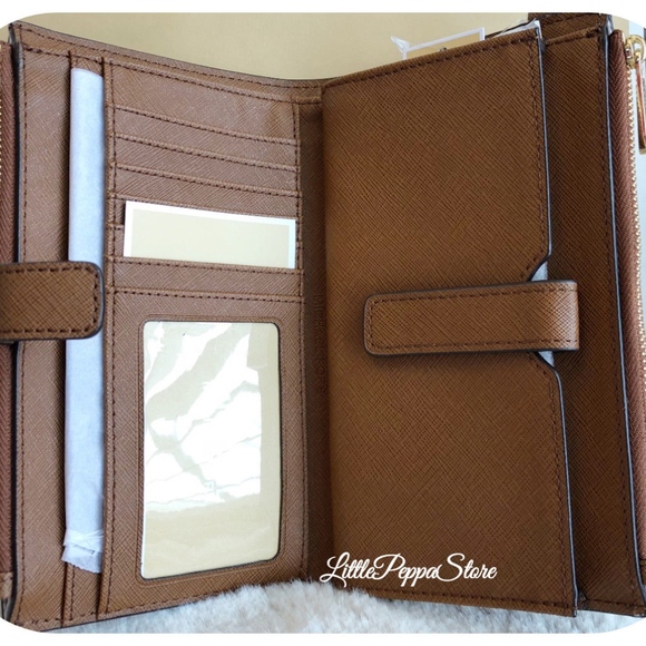 MICHAEL KORS DOUBLE ZIP WRISTLET WALLET LUGGAGE - Picture 7 of 8